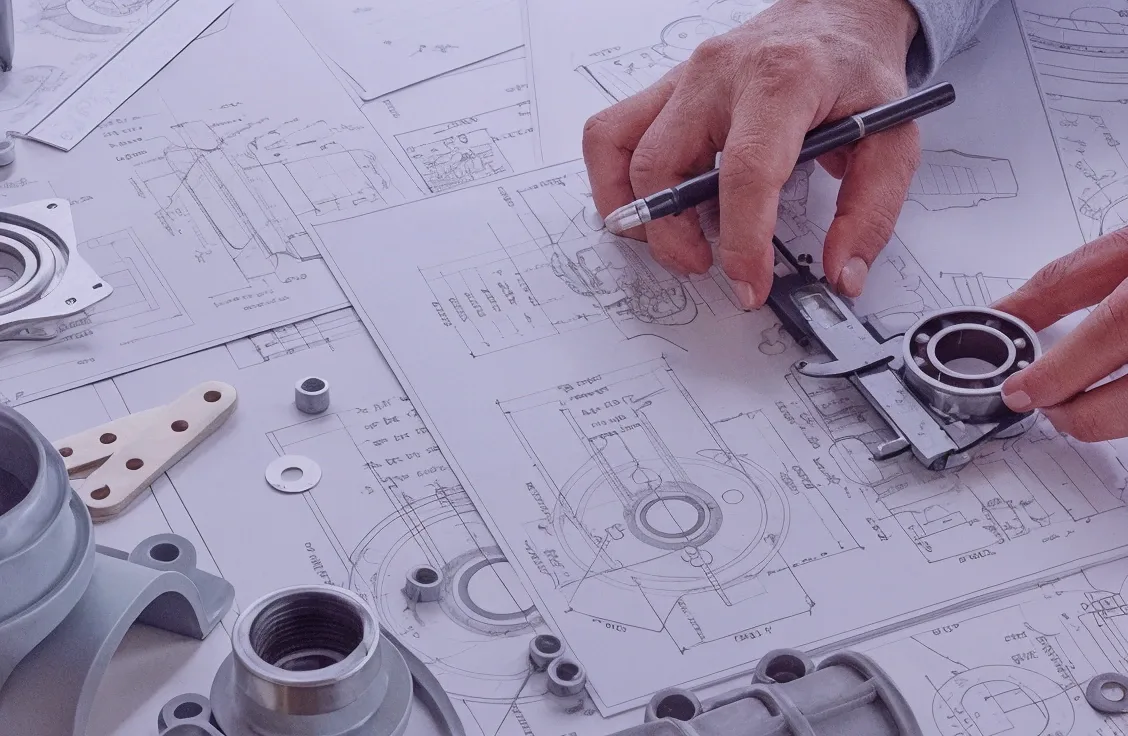 Desenvolvimento de projeto mecânico sobre desenho técnico