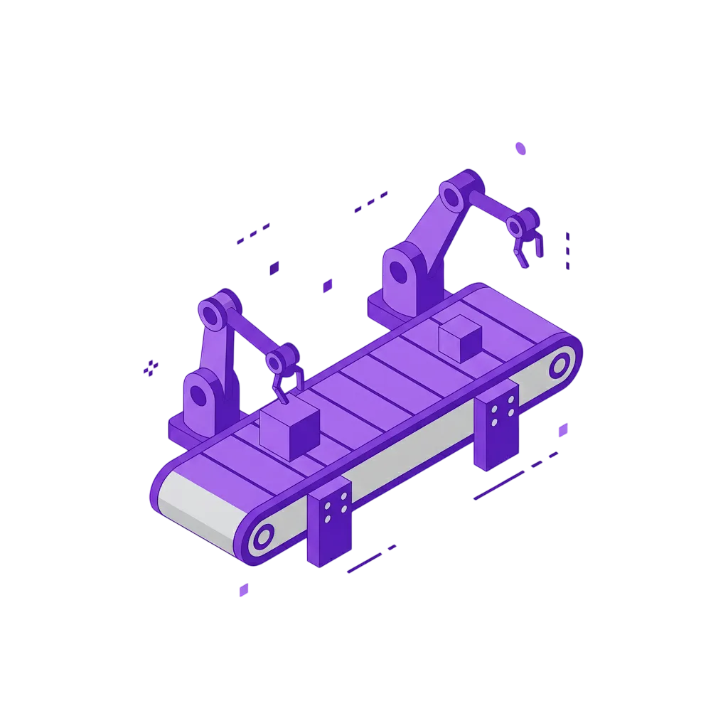 Projeto industrial com esteira e automação